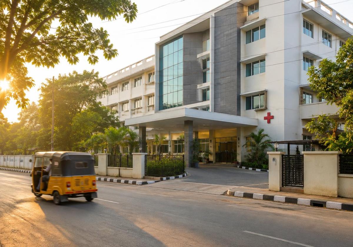 The hospital's early days in Thillai Nagar
