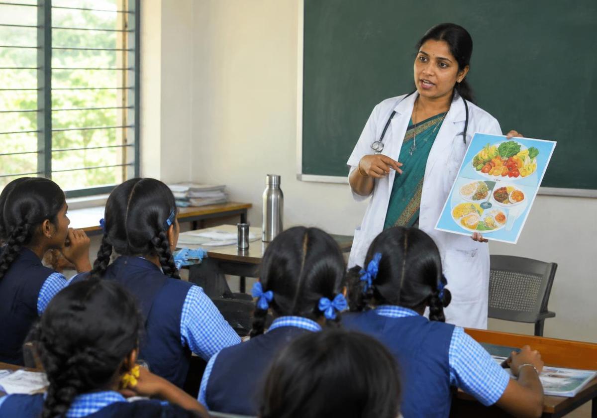 Awareness talk at a local school