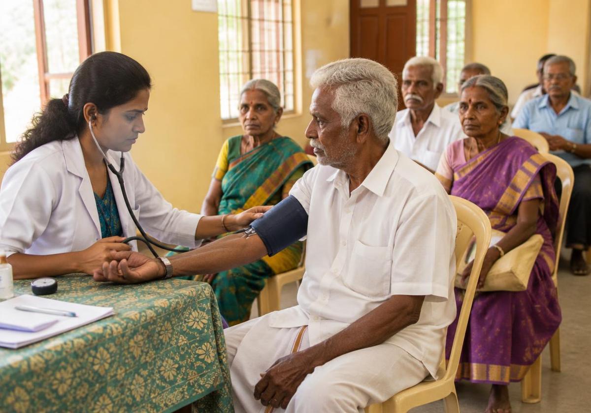 Senior citizens' health camp