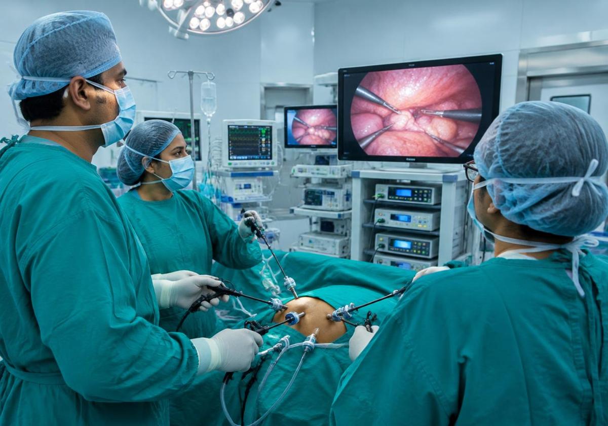 Laparoscopic operation theatre