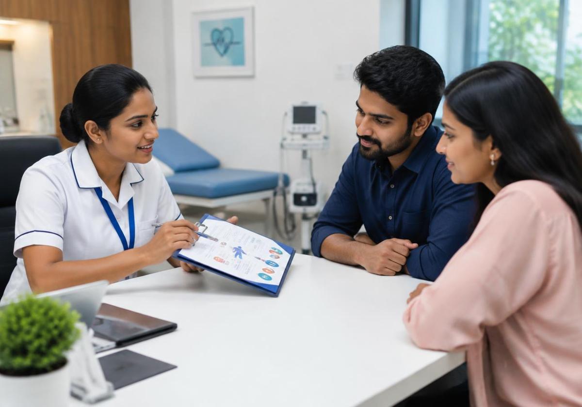 Health check-up desk